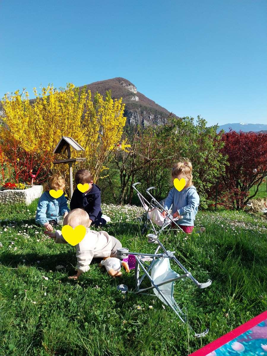 Jeux sur la terrasse