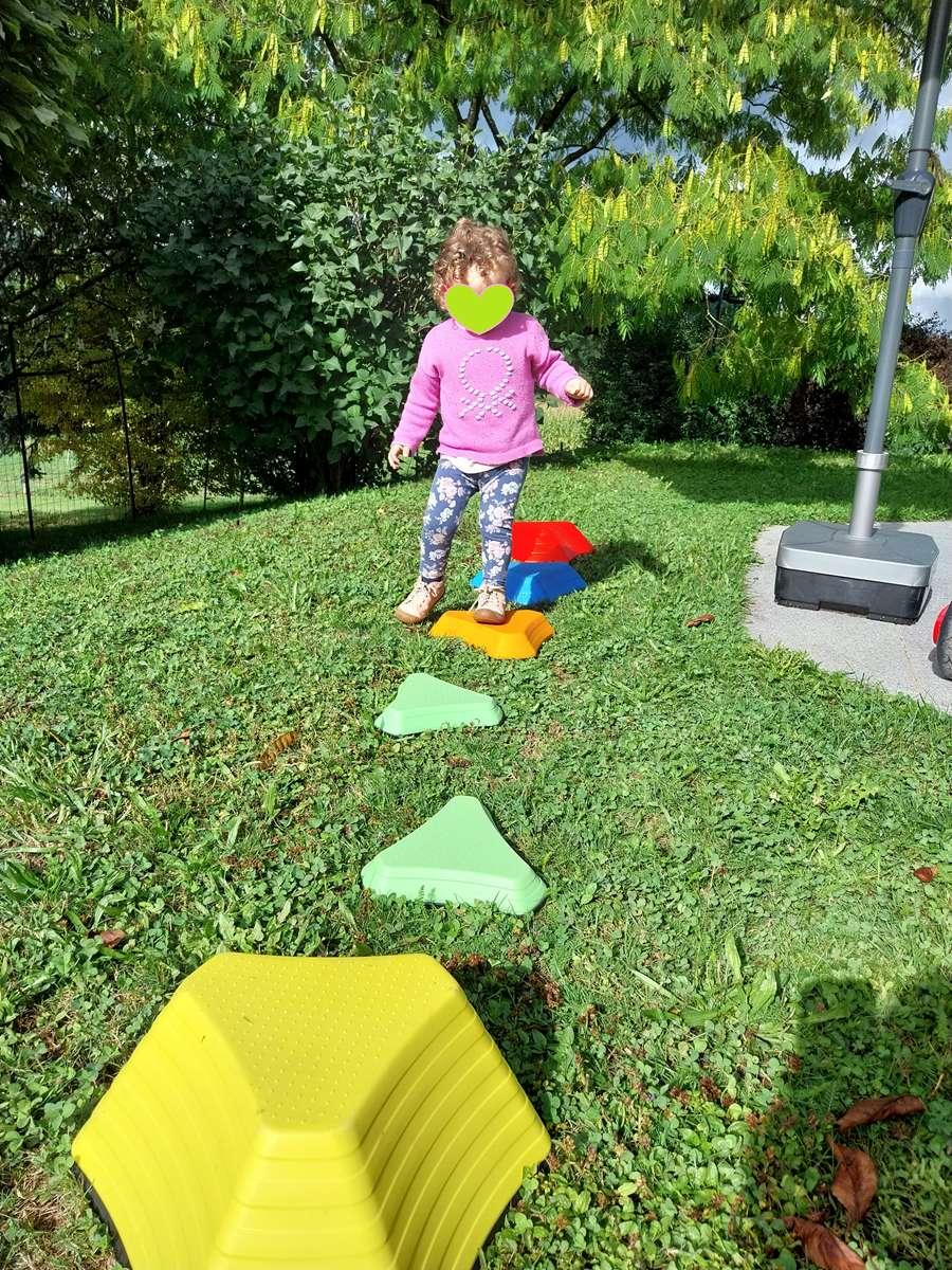 Jeux sur la terrasse