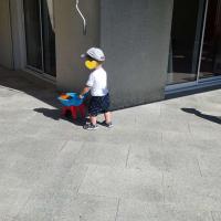 Jeux sur la terrasse